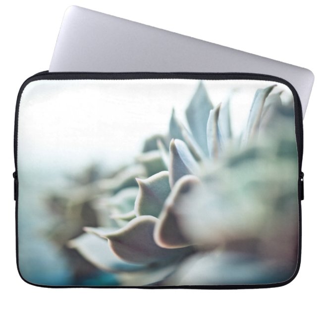 Echeveria succulent laptop sleeve (Voorkant)