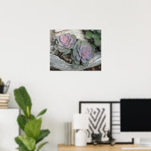 Echeveria Succulent Poster (Thuiskantoor)