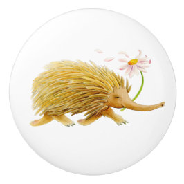 Echidna Animal waterverf whimsy art knop