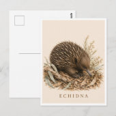 Echidna-ansichtkaart | Bush-editie Briefkaart (Voorkant / Achterkant)