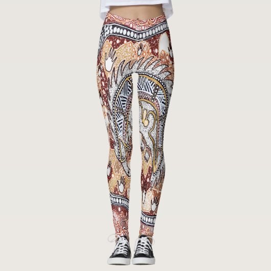 Echidna Dreaming Leggings (Voorkant)