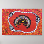 Echidna Dreaming Poster van Mundara (Voorkant)