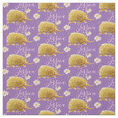 Echidna madeliefje dierlijke stoffen met patronen (Swatch)