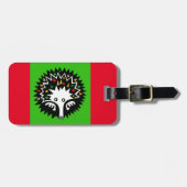 ECHIDNA - Monotreme - Natuur - Rood & groen Bagagelabel (Voorkant horizontaal)