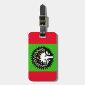 ECHIDNA - Monotreme - Natuur - Rood & groen Bagagelabel (Voorkant verticaal)