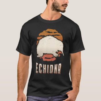 Echidna Retro Classic Animal Sunset T-shirt