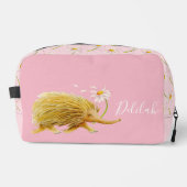 Echidna schattige grillige dierlijke kunst geperso toilettasje (Voorkant)