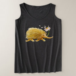 Echidna whimsical waterverf woodland dierkunst t-shirt