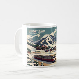 Echigo Yuzawa 越後湯沢 Niigata 新潟 - マグカップ Koffiemok