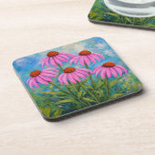 Echinacea Bier Onderzetter (Linkerzijde)