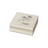 Echinacea Bloem Rubberstempel (Stempel)