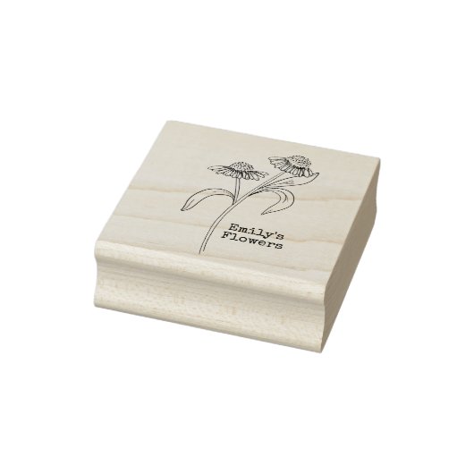 Echinacea Bloem Rubberstempel (Stempel)