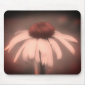 Echinacea Bloem  zwart en wit Muismat (Voorkant)
