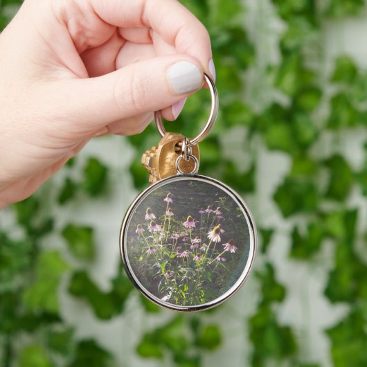 Echinacea Bloemen in de Zon Sleutelhanger (Hand)