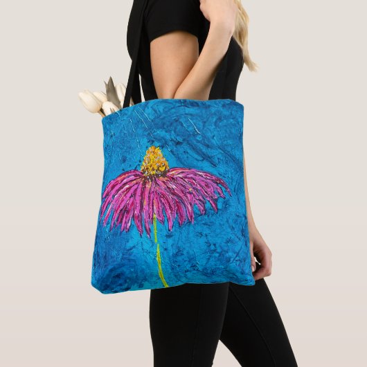 Echinacea Boodschappentas Tote Bag (Dichtbij)