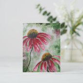 Echinacea Briefkaart (Staand voorkant)