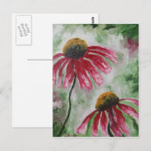 Echinacea Briefkaart (Voorkant / Achterkant)