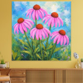 Echinacea Canvas Afdruk (Insitu (Woonkamer))