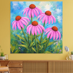 Echinacea Canvas Afdruk