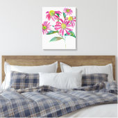 Echinacea Canvas Afdruk (Insitu (Slaapkamer))