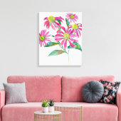 Echinacea Canvas Afdruk (Insitu (Woonkamer))