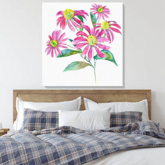 Echinacea Canvas Afdruk (Insitu (Slaapkamer))