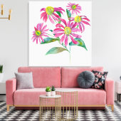 Echinacea Canvas Afdruk (Insitu (Woonkamer))