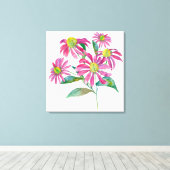 Echinacea Canvas Afdruk (Insitu (Houten vloer))