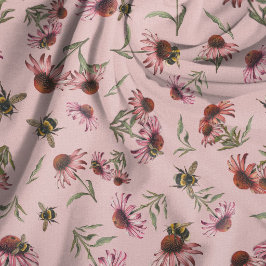 Echinacea Coneflowers Roze Naadloos patroon Stof