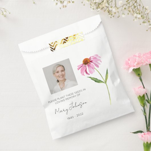 Echinacea | Eenvoudige fotobloem zaad Bedankzakje (Gezegeld)