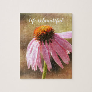 Echinacea Flower Inspirerend Quote Legpuzzel