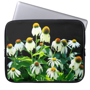 Echinacea Flowers in hoesje met bloei Laptop Sleeve