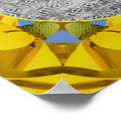 Echinacea Flowers Natuur Art Creëer Uw eigen foto Poster (Hoek)