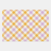 Echinacea Gingham Inpakpapier Vel (Voorkant)