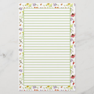Echinacea knoflook geneeskrachtige kruiden gevoerd briefpapier
