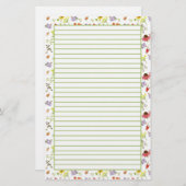 Echinacea knoflook geneeskrachtige kruiden gevoerd briefpapier (Voorkant / Achterkant)