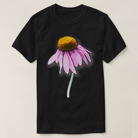 Echinacea Magnus Bloem Premium T-shirt (Design voorkant)