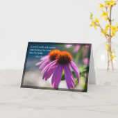 Echinacea Natuur Citaat Blank Kaart (Gele Bloem)