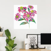 Echinacea Poster (Thuiskantoor)