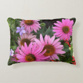 Echinacea purple coneflowers accent cushion kussen (Voorkant)