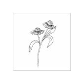 Echinacea Rubber Stamp Rubberstempel (Afrduk)