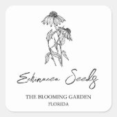 Echinacea Seeds label (Voorkant)