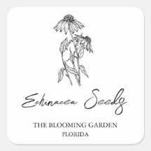 Echinacea Seeds label