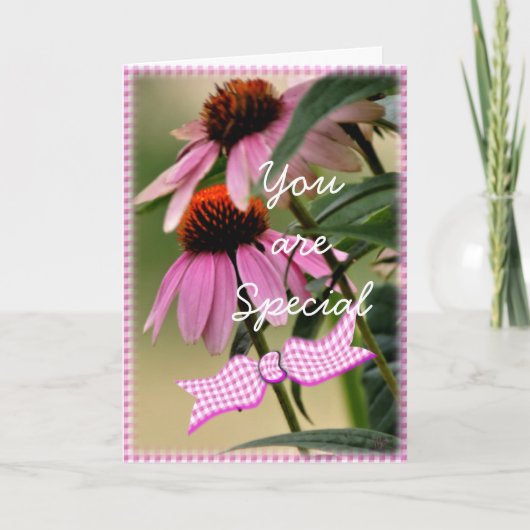 Echinacea & Seersucker kaart aanpassen (Voorkant)
