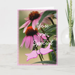 Echinacea & Seersucker kaart aanpassen