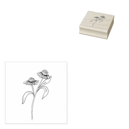 Echinacea stempel (Gestempeld)