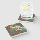 Echinacea Stone Onderzetter (Zijkant)