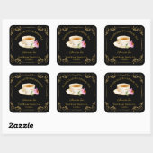  Echinacea Tea Square Label (Vel)