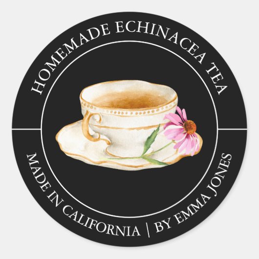 Echinacea Thee Modern label (Voorkant)
