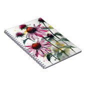 Echinacea - Watercolor bloemen Notitieboek (Rechterzijde)